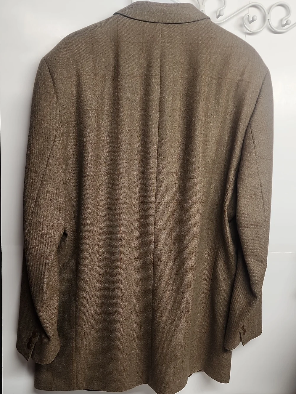 Baldwin & Clarke Pure New Wool Vintage Classic Lined Olive/Tan Blazer Jacket